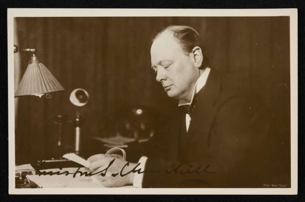 Winston Churchill (1933). Źródło: Polona