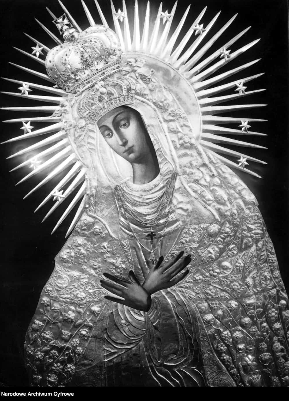 Cudowny obraz Matki Boskiej Ostrobramskiej. Ze zbiorów: NAC