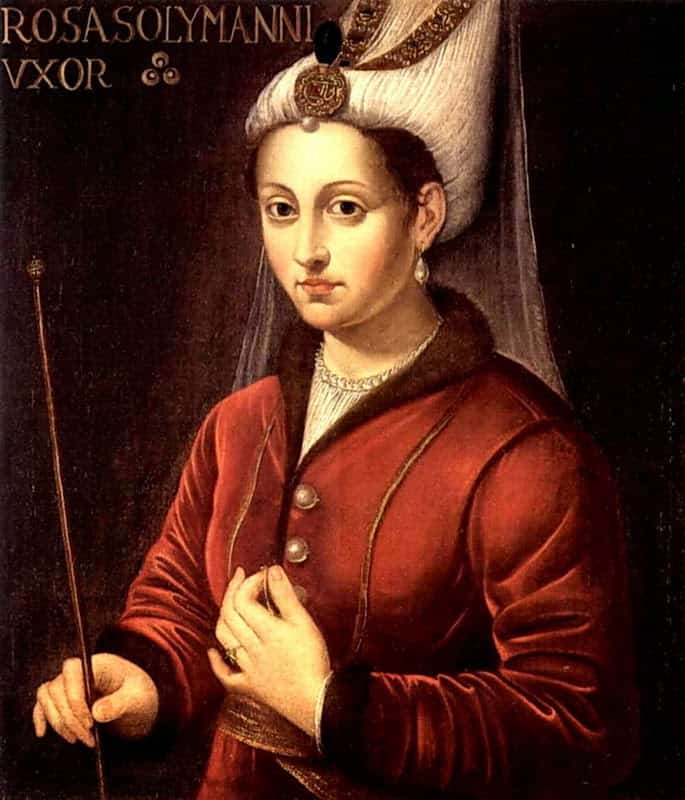 Portret Roksolany. Wg. XIX w. literatury Roksolana urodziła się jako Anastazja (Nastia) lub Aleksandra Lisowska.