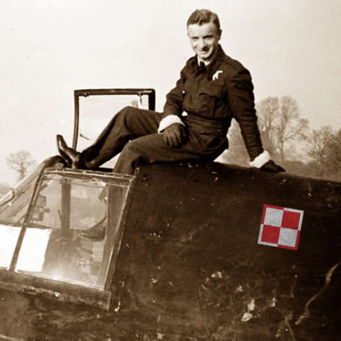 Pilot podporucznik Grzegorz Bukowiecki na Beaufighterze VIF. Exeter, druga połowa 1942 r