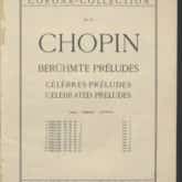 Słynne preludia Fryderyka Chopina wydane w Wiedniu przez Universal Edition, ca 1900. Źródło: Polona