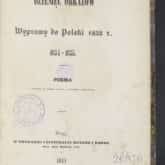 Poemat Dziesięć obrazów z wyprawy do Polski z 1833. Źródło: Polona