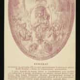 Ryngraf wykonany na pamiątkę 550 rocznicy sprowadzenia cudownego obrazu Matki Boskiej z Bełza do Częstochowy – awers. Źródło: Polona