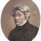 Portret Adama Mickiewicza (1855 r.). Rys. Michał Szweycer. Źródło: Polona