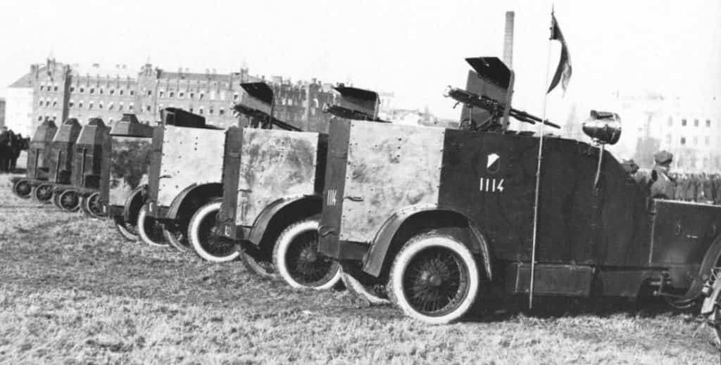 Peugeot armored cars purchased in France. Autumn 1920
