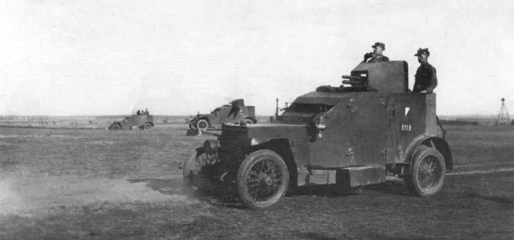 Peugeot armored cars purchased in France in autumn 1920