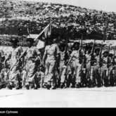 3rd Carpathian Rifle Division's guard of honour. From the collection of the National Digital Archive (NAC).