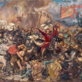 A Batalha de Grunwald. Pintura a óleo de Jan Matejko, 1875/78. Fonte: MNW