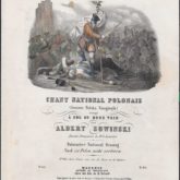 A partitura da canção nacional "A Polônia ainda não está perdida". Mogúncia, 1829. Fonte: Polona