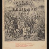 Cartão postal patriótico com citação da Mazurca de Dąbrowski. Editora desconhecida, século XIX. Fonte: Polona