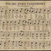 Notas do hino nacional na variante do título “A Polônia ainda não pereceu” de 1934. Fonte: Polona