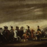 Parade before Napoleon. Painting by Piotr Michałowski (c. 1837). Source: National Museum Warsaw