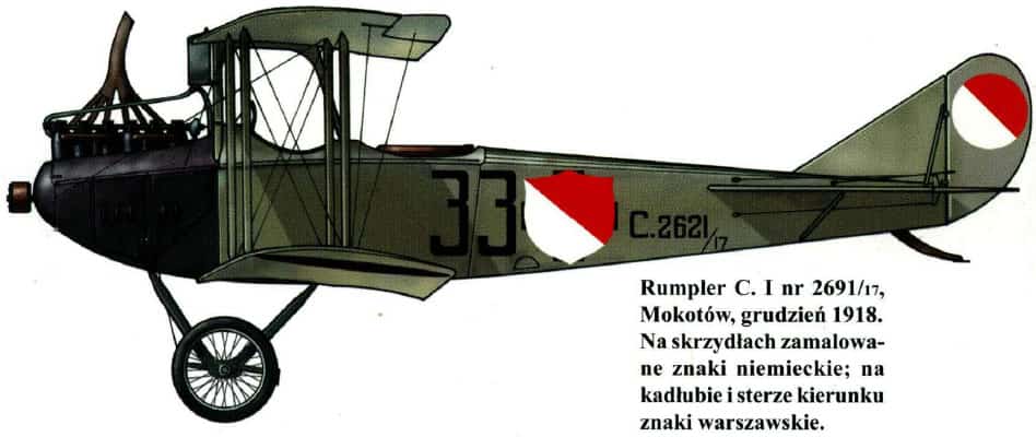Avião Rumpler C.I, 1918. O autor da imagem é desconhecido. Fonte: http://ipmsmalta.forumotion.net/
